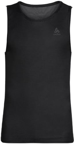 Odlo Unterhemd Herren Kurzarm Active F-Dry Light I Funktionsshirt I Funktionsunterwäsche Singlet Sportunterhemd I Herren