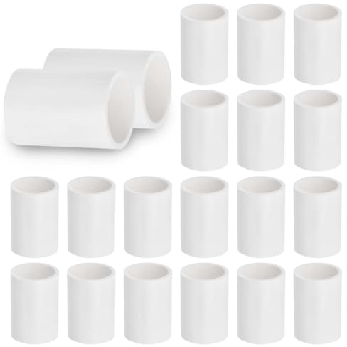 Bwintech 10 Pz 20MM (1/2 ) Connettore Slip Dritto PVC-U Raccordo Connettore Accoppiamento Giardino Tubo Acqua Connessione