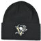 AMERICAN NEEDLE National Hockey League NHL Team Unisex Beanie Mütze, Cuffed Knit Collection Headwear, Pittsburgh Penguins - Schwarz, Einheitsgröße