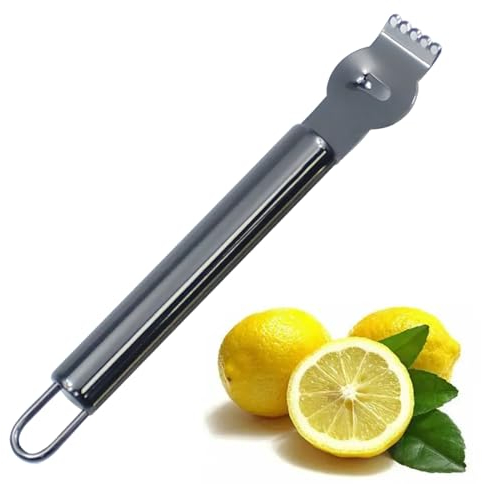 EBHO Nero Grattugia Limone Scorza, Grattugia per Agrumi, Zester, Grattugia per Limone, Pela Scorza di Limone, per Grattugiare Scorza di Limone, Pela Scorza di Limone Professionale per Cucina e Bar