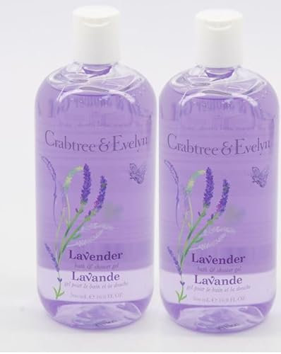 Lavender Bath & Shower Gel 500ml (Pack of 2) – Calming Aromatherapy Body Wash, Gentle & Moisturising Skincare for All Skin Types