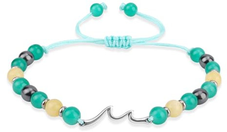 Mikovivi Inspirierende Armbänder für Frauen, Ermutigungsarmbänder Armbänder aus Naturstein Life is Tough But So are You Armband für Beste Freunde Frauen Weihnachten Geburtstag Freundschaft Geschenke