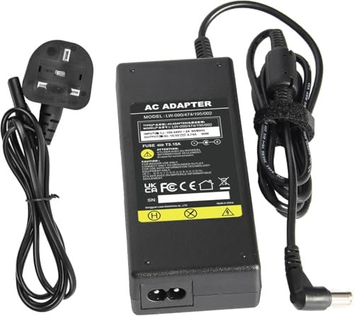 MXJFYY 90W AC Adapter Power Supply Laptop Charger for Sony VAIO PCG VGN VPC VPCSB VGP-AC19V28 VGP-AC19V48 VGP-AC19V43 VGP-AC19V33 VGP-AC19V31 PCG-700 PCG-800 PCG-F PCG-FX PCG-FR PCGA-AC19V10