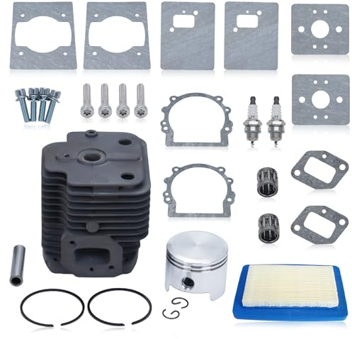 Adefol Kit Cylindre-Piston pour Echo PB-770, PB-770H, PB-770T, PB-650, PB-651, PB-750, PB-751, PB-755 Souffleurs, avce Jeu de Joints, filtre à air, Remplacement A130002130