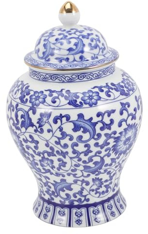 MOTHNUR Barattolo Da Tè in Ceramica Da 1300 Ml Coperchio Sigillato, Contenitore Per La Conservazione Del Tè Sfuso e Snack, Multifunzionale Per Cucina e Decorazione Vintage Cinese