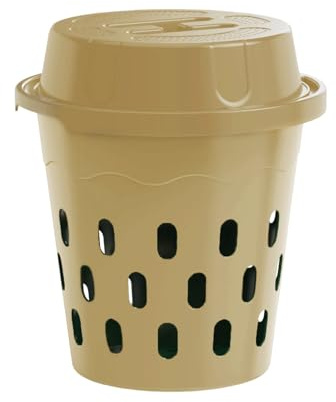 Nedgrävd maskkompost med ventilationshål