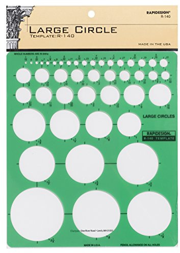 Rapidesign Large Circles Template, 1 Each (R140)