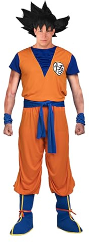 Funidelia Disfraz Oficial de Goku Dragon Ball para Hombre, Traje de Super Saiyan para Adulto Bola de Dragón, Disfraces de Carnaval, Halloween y Despedidas – Talla XL
