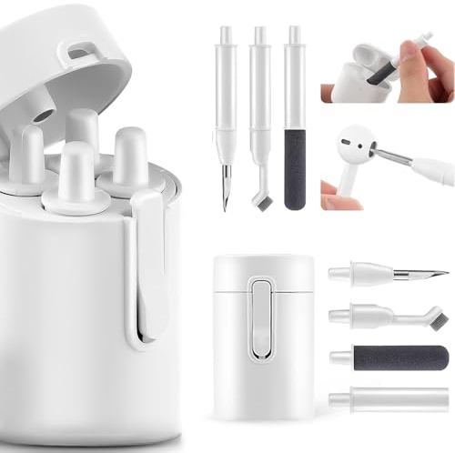 Airpods rengöringssa 5 i 1 multifunktionell hörlursrengöringssats, elektronisk rengöringssats, för Airpods, hörlurar