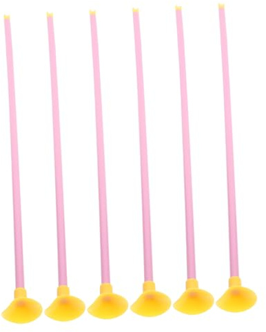 SUPVOX Flèches Jouets à Ventouse pour Garçon et Filles 42cm, 6 Pièces | Plastique Rose, Usage Intérieur et Jeux, Maniement Simple, Soutien Coordination Œil-main