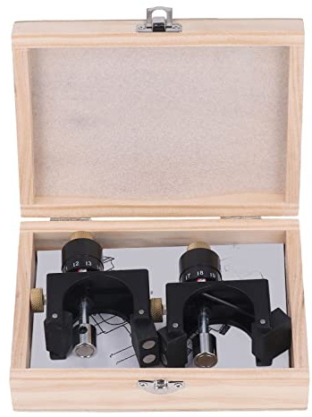 Haofy Gabarit réglage couteau raboteuse, précision 0.1mm magnétique | Aimants intégrés maintien vertical pour serrage deux mains, structure acier carbone résiste déformation, réglage
