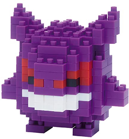 Nanoblock NBPM007 Pokemon Gengar, Colourful, Bandai