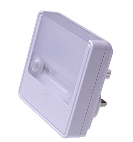 Ansmann, Motion Detector and Twilight Sensor, Night Light Plug Plugin Wall Indoor LED [Pack of 1]