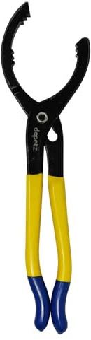 Dapetz ® 12 Adjustable Oil Filter Wrench Pliers Fits 60-115mm Filters Double-Dipped Handles for Stability Ideal for Engine Filters, Conduit, & Fittings