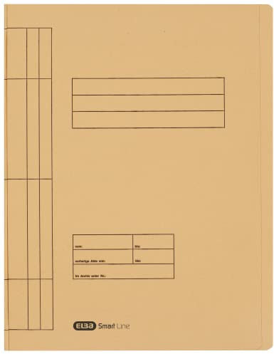 Elba Schnellhefter A4 Pappe, Smart Line, aus Manila-Karton, chamois, 100 Stück