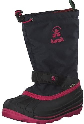 Kamik Mädchen Waterbug8g Winterstiefel, Blau (Navy/Rose-Marine/Rose Nro), 28/29 EU