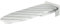GedoTec – Tabla de Planchar Plegable Ironfix Premium | con Rayas Grises | Mesa Plegable | 180° giratoria | Acero RAL 9016 | Tabla de Planchar para Montaje en Pared | Marca de Calidad para tu salón