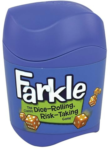 Farkle Classic Dice Game – Kids, Family Games, Travel Game, Adult Games, Board Game, Dice Cup, Summer Toys, Dice Set, , Ages 8+