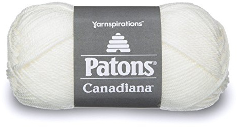 Patons Canadiana Yarn - Solids, Winter White