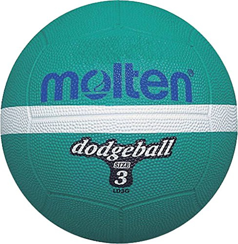 Molten Ballon de Dodgeball en Caoutchouc Vert (Vert - Taille 3), Taille Unique