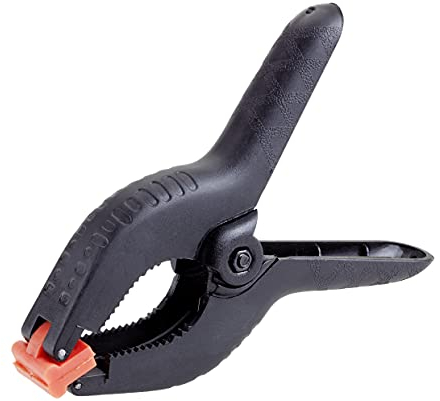 kwb Pince à ressort professionnelle 225 mm, largeur de serrage 80 mm, force de ressort élevée pour les travaux de collage et d'encollage, pince à ressort pour agrafer et maintenir.