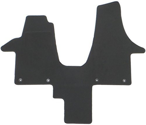 TN AZ Autofußmatte Classic (TAS) schwarz für Volkswagen T5 Typ Caravelle/Multivan Baujahr 2003 bis 2015 passend für 2 Einzelsitze | mit klick Befestigungen VW-60560TN-1