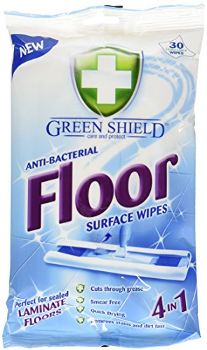Green Shield Anti-Bacterial Floor Wipes (Pack of 6, Total 180)
