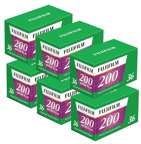 Fujicolor C200 35mm 36 exposure Colour Print Camera Film 6 Pack