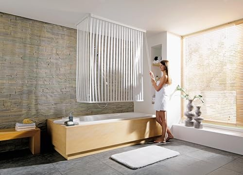 Kleine Wolke 3319100745 Store de douche d'angle, blanc, 40x30x10 cm