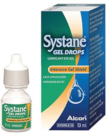 Systane Lubricant Eye Gel Drops 10ml | Intensive Dry Eye Relief | Long-Lasting Lubricating Eye Gel for Day & Night Comfort