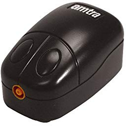 Amtra Mouse - Aérateur d'Aquarium Silencieux et Compact pour Filtres d'Aquarium, Écumeurs et Jeux d'eau, 1,8 L - 2,3 W/ 10 x 5,5 x 4 cm