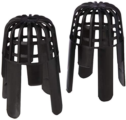 Merriway BH03114 Protezione Tonda per l'Uscita delle Grondaie, Bianco, Set di 2 Pezzi