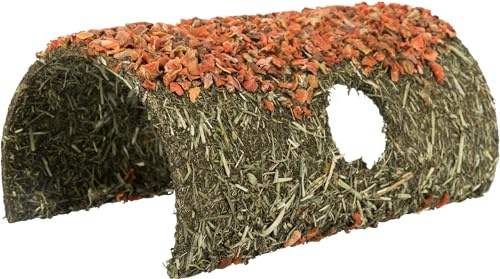 Natural Snack Cave Made of Cereals, with Carrot for Small Rodents & Rabbits (15 × 12 × 25 cm/400g)