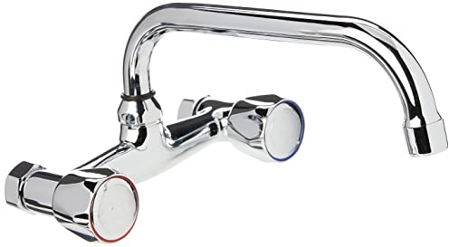 DP Bath Sauco - Robinet Mitigeur mural de cuisine 15cm, chromé