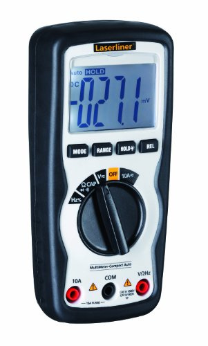 Laserliner - MultiMeter-Compact - Multimeter - Spannungs- und Strommessung - CAT III 1000V und CAT IV 600V Multifunktion - Hohe Qualitätsgenauigkeit - Vibrationsalarm - Robust und praktisch, 083.034A