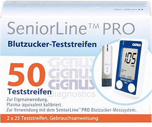 Seniorline PRO Blutzuckerteststreifen Cignus