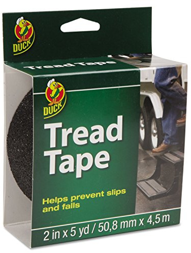 Duck Brand 2-Inch by 5-Yard Single Roll Outdoor Anti-Slip Tread Tape, Black (1027475)
