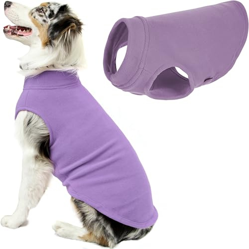 Gooby Stretch Fleece Pull Over Cold Weather Dog Vest, 6X-Large, Lavender