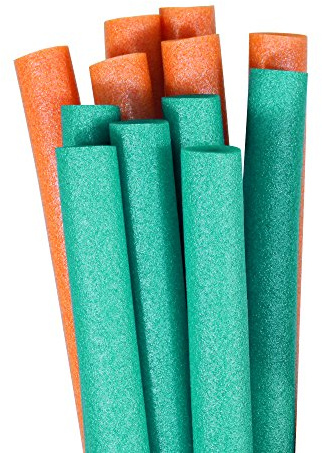 Robelle 12-Pack Teal and Orange Pool Noodles, Made in Canada