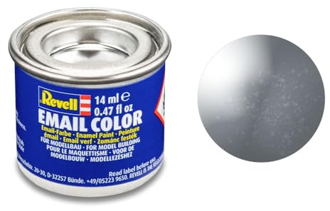 Revell Peinture émaillée Couleur Email 14 ML (Finition métallique Acier).