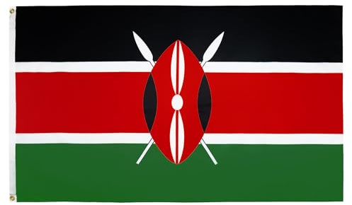 AZ FLAG Bandiera Kenya 150 x 90 cm - Bandiera Keniota 90 x 150 cm