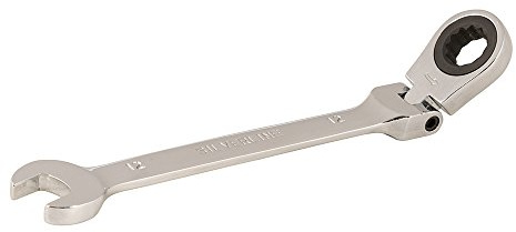 Silverline 598523 Ring-Maul-Ratschenschlüssel mit Gelenk 12 mm