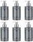 VIVIAN GRAY 3310 Crystals Seifenspender mit Creme Seife, grau (6er Pack)