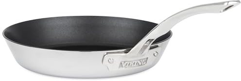 Viking - Padella antiaderente in acciaio INOX a 3 strati, 25,5 cm