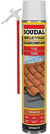 SOUDAL 96433 Mousse pour tuile Canule Rouge 750 ML, Multicolore