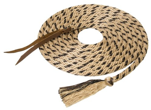 Silvertip Solid Braid Mecate, Tan/Black/Brown, 5/8-Inch x 22-Feet