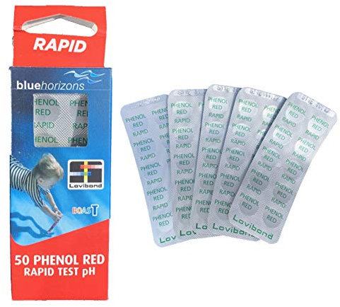 50 x Blue Horizons Lovibond Phenol Red Tablets Swimming Pool Pools Test For PH