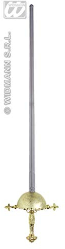 W WIDMANN MILANO Party Fashion, Plastikschwert, realistisches Design, sichere Materialien, fesselndes Thema, für den Außenbereich geeignet, Sicherheitswarnungen für ein sicheres Spiel