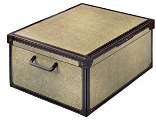 Lavatelli Bauletto Tapirus – Decorative Cardboard Storage Box with Lid & Handles – Stackable Toy & Clothes Organizer for Bedroom, Office & Home – 42×32×21 cm (16.5×12.6×8.3 in)