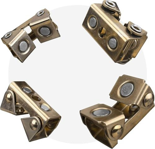 Strong Hand Tools, Magnetic V-Pads Kit, Magnets On Both Pad Face & Bottom, 4 Piece Kit (XDV4: 2 pcs. 2, Pull Force 12 lbs) (XFV4: 2 pcs. 2.2, Pull Force 18 lbs), MVDF44